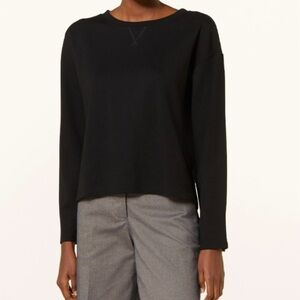 ARMEDANGELS Sweatshirt BEAA Black Size Small Minimalist Boxy
